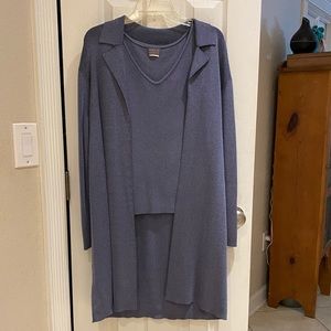 Sigrid Olsen Cardigan Cami Set - Metallic material